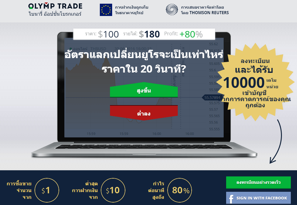 Olymtrade Binary Option เทรดหุ้นออนไลน์